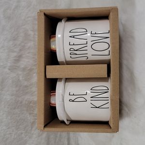 Rae Dunn Small Rainbow Knob Canisters